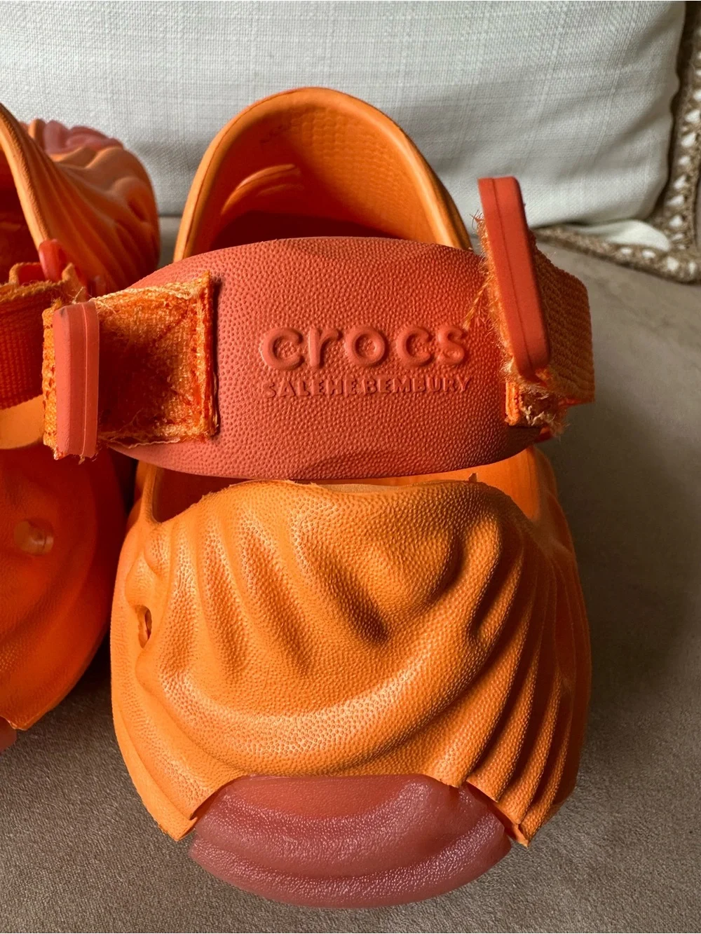 Salehe Bembury x Crocs Pollex Clog Cobbler Orange Sorbe - Picture 9 of 13